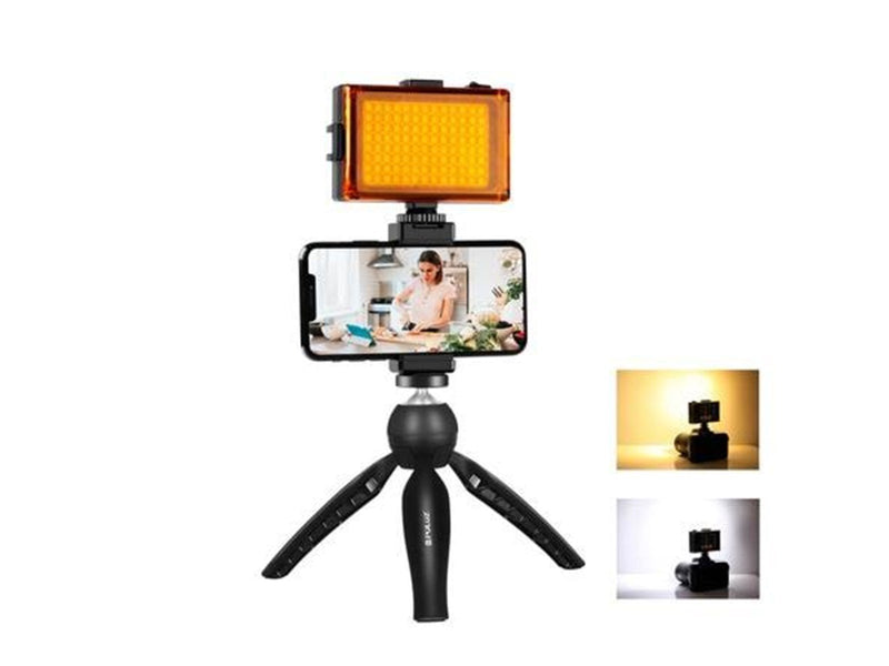Puluz Live broadcast kit  tripod mount + LED lamp + phone clamp