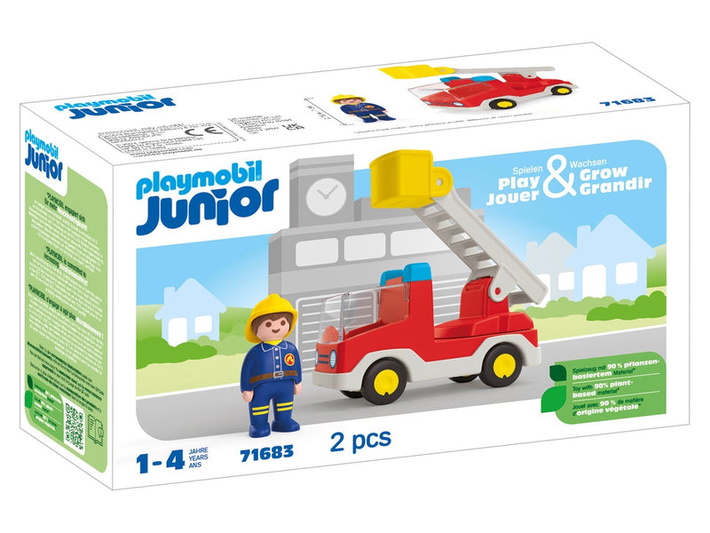 Playmobil 1.2.3 - JUNIOR: Feuerwehrleiterfahrzeug