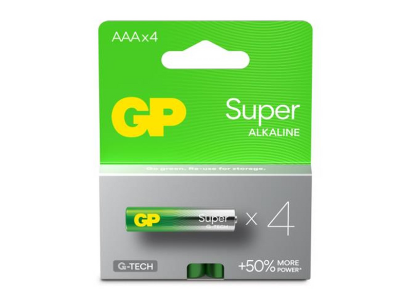 GP Battery Super Alkaline AAA/LR03 4-pack