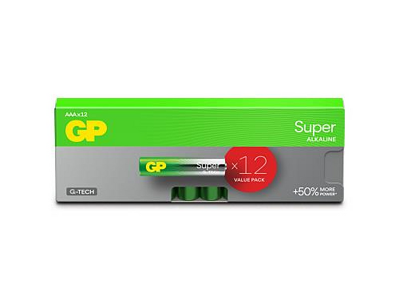 GP Battery Super Alkaline AAA/LR03 12-pack