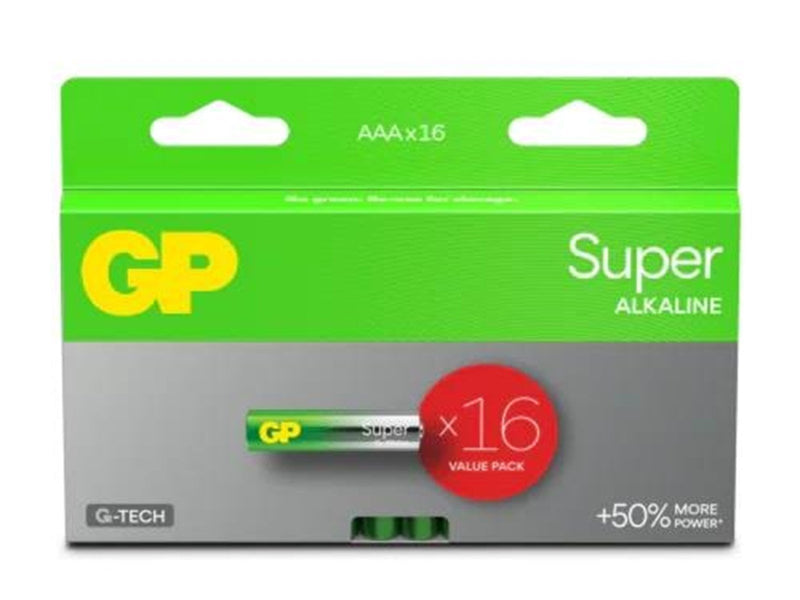 GP Battery Super Alkaline AAA/LR03 16-pack