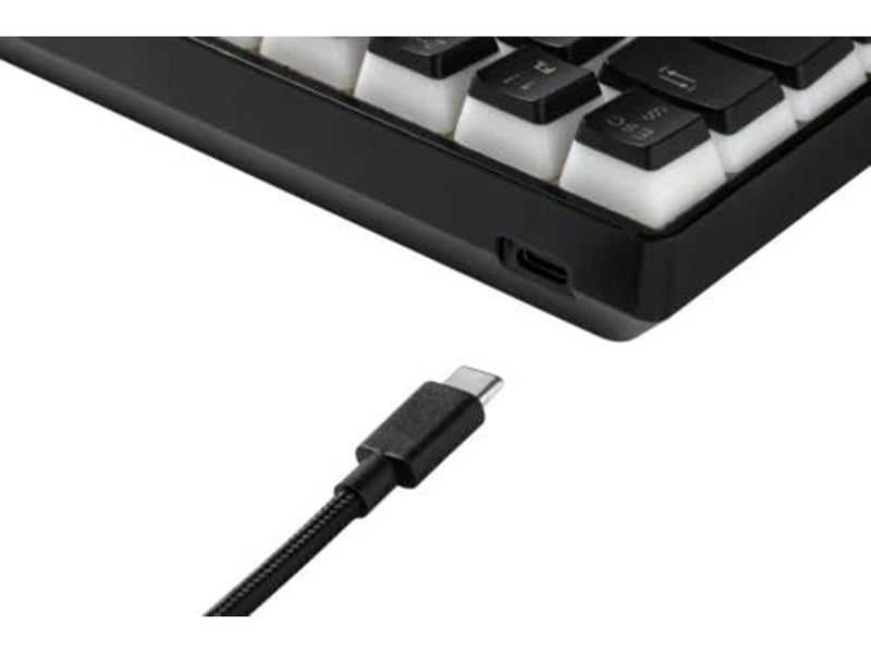 Deltaco DK475 Mechanical 60% Keyboard Pudding Keycaps Ho - Gaming Tastaturen - Schwarz