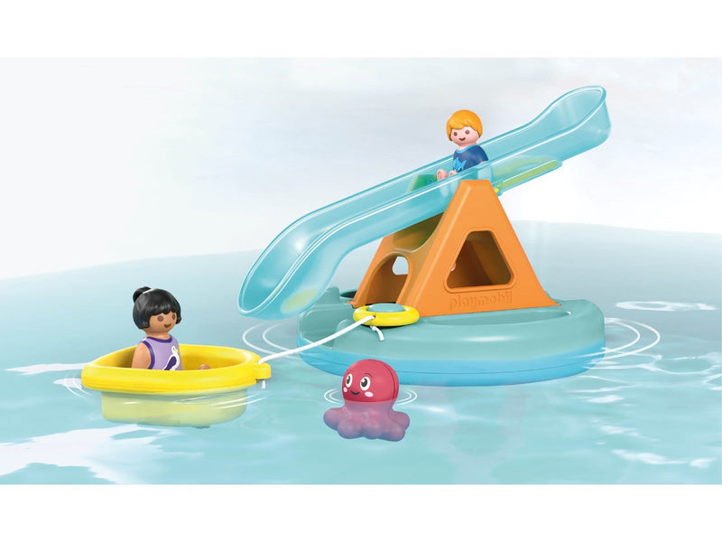 Playmobil 1.2.3 - JUNIOR AQUA: Badeinsel mit Wasserrutsche