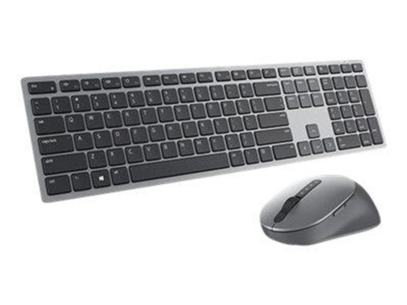 Dell Premier Wireless Keyboard and Mouse KM7321W - Tastatur & Maus Set - Englisch - UK - Grau