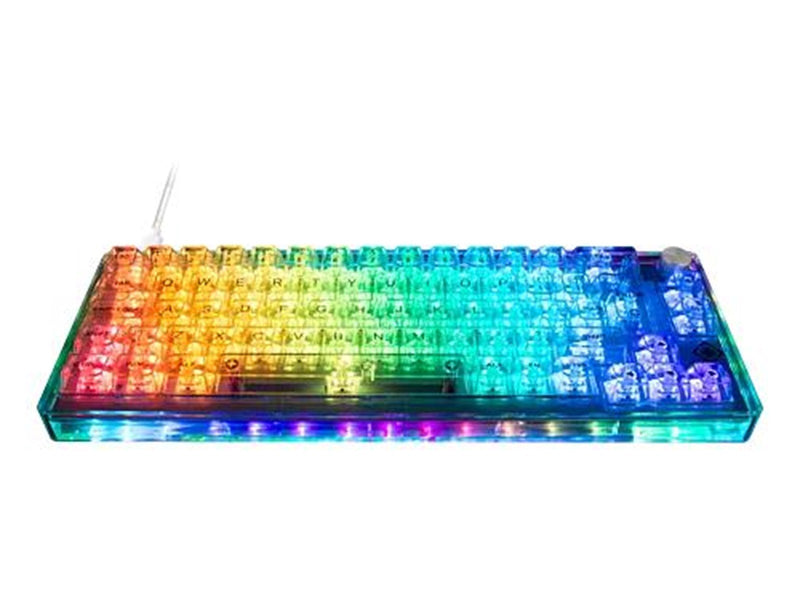 Deltaco DK460 Mechanical 65% keyboard in full transparent - Gaming Tastaturen - Transparent