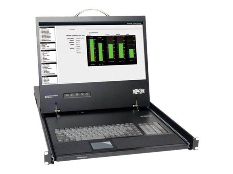 19" Tripp Lite Rack Console KVM Cable Kit w/ 19" LCD PS/2 1U TAA GSA - KVM console - 19"