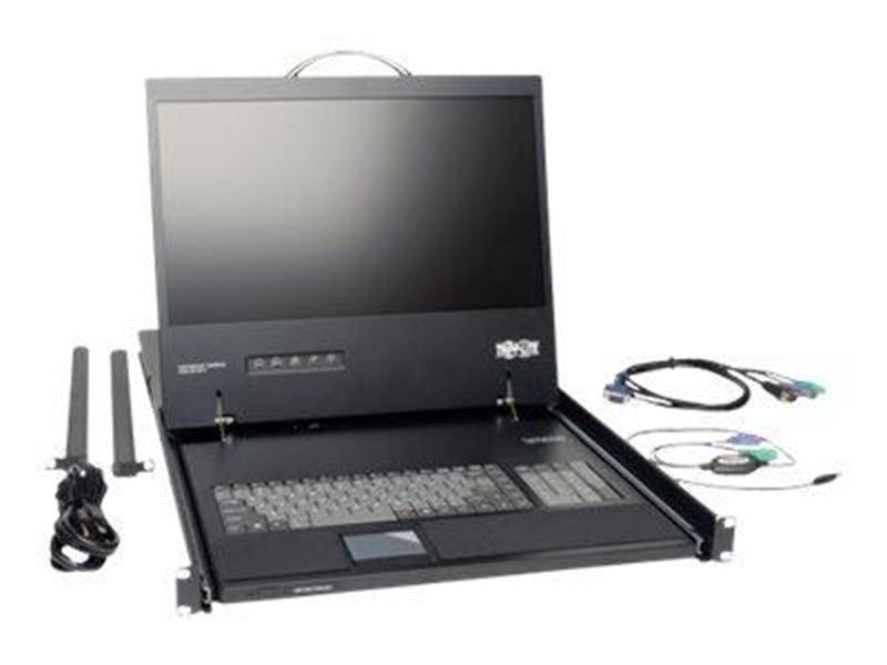 19" Tripp Lite Rack Console KVM Cable Kit w/ 19" LCD PS/2 1U TAA GSA - KVM console - 19"