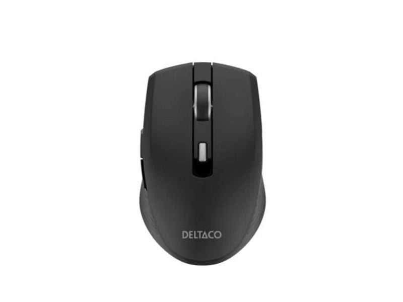 Deltaco Silent Wireless USB-C Travel Mouse with USB-C Rece - Maus (Schwarz)