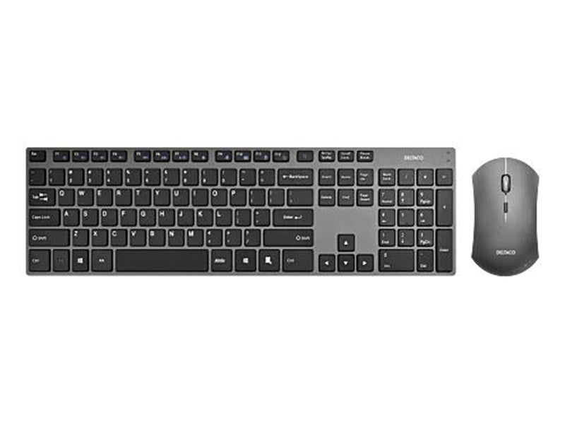 Deltaco Wireless Keyboard Mouse Combo - Tastaturen - US-Englisch - Schwarz