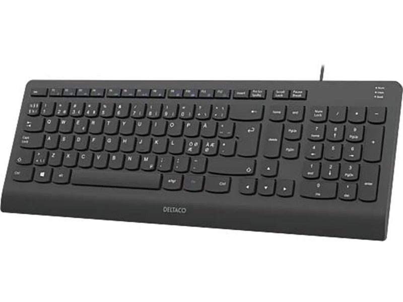 Deltaco TB-803 keyboard - Tastaturen - Schwarz