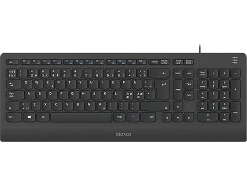 Deltaco TB-803 keyboard - Tastaturen - Schwarz