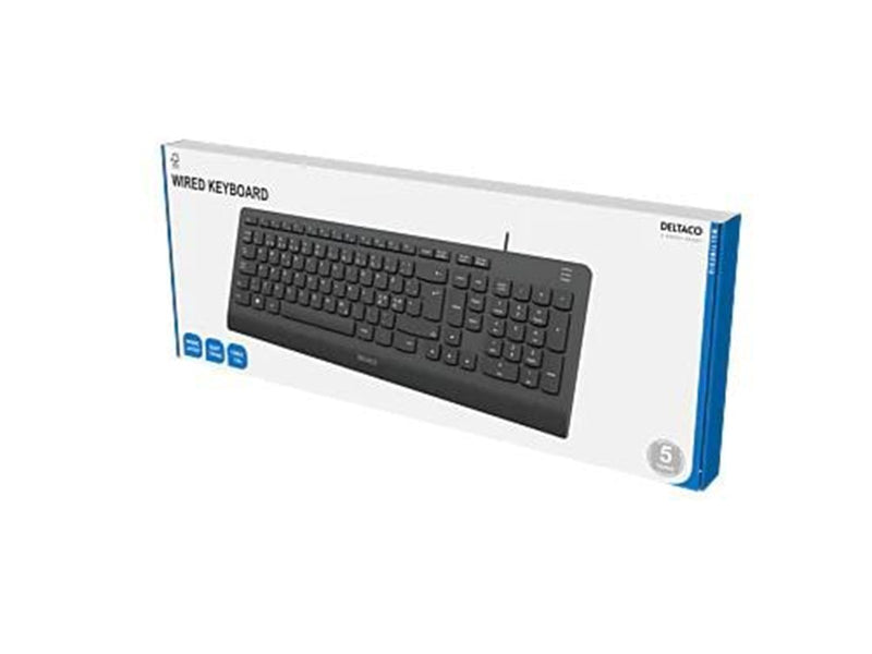 Deltaco TB-803 keyboard - Tastaturen - Schwarz