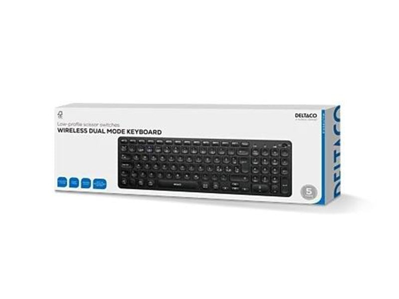 Deltaco TB-902 keyboard - Tastaturen - Schwarz