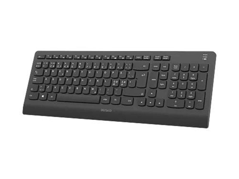 Deltaco Bluetooth Silent full size low-profile keyboard - Tastaturen - Schwarz