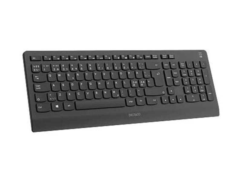 Deltaco Bluetooth Silent full size low-profile keyboard - Tastaturen - Schwarz