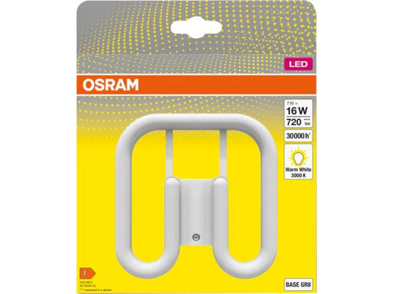 Osram LED-Lampe DULUX LED SQUARE 720lm 7W/830 (16W) GR8 EM/230V GR8