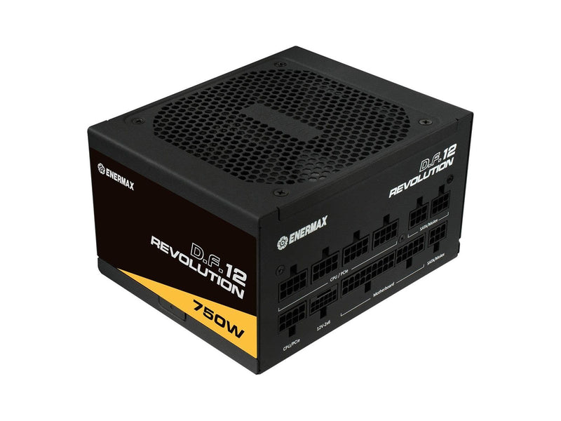 Enermax Revolution D.F.12 ETV750G Netzteile - 750 Watt - 120 mm - ATX 3.1 - 80 Plus Gold zertifiziert