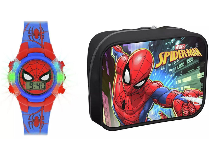Peers Hardy - Marvel Spider-Man Kid's Digital Watch & Wallet Set - Uhr