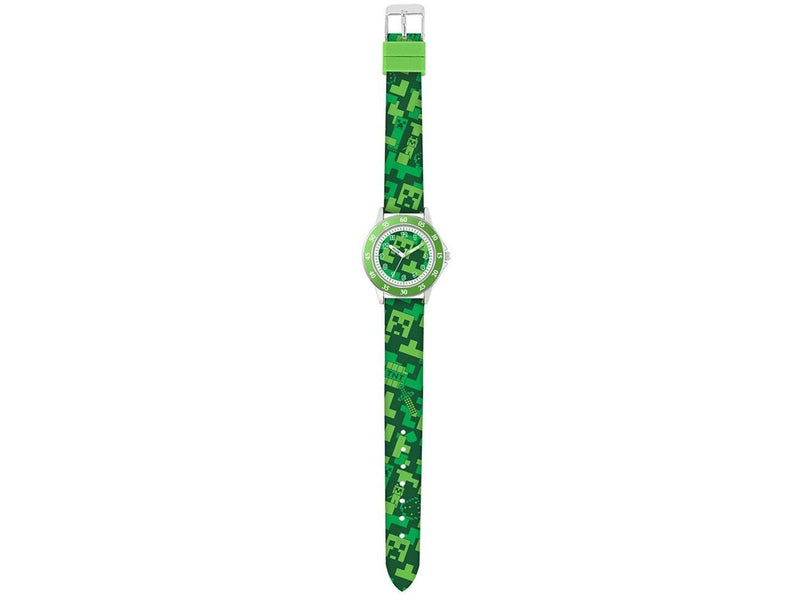 Peers Hardy - Minecraft Creeper Green Printed Strap Quartz - Uhr