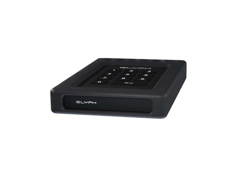Glyph SecureDrive+ Encrypted Drive with Keypad - SSD - 4TB - Extern - USB 3.2 Gen 1 - Schwarz