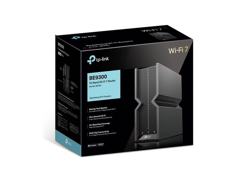 TP-Link Archer BE550 BE9300 Tri-Band Wi-Fi 7 Router - Wireless router 802.11a/b/g/n/ac/ax/be (Wi-Fi 7)