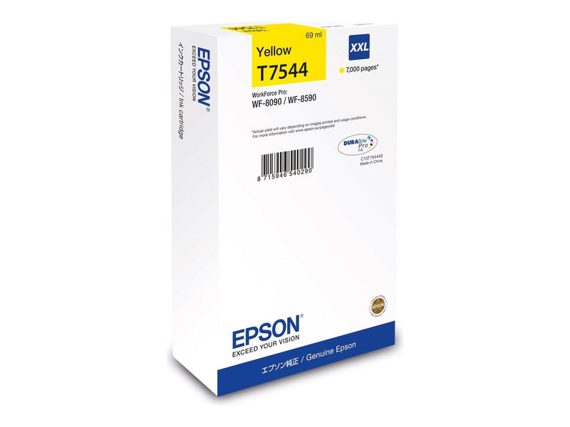 Epson T7544 - XXL size - yellow - original - ink cartridge - Tintenpatrone Gelb
