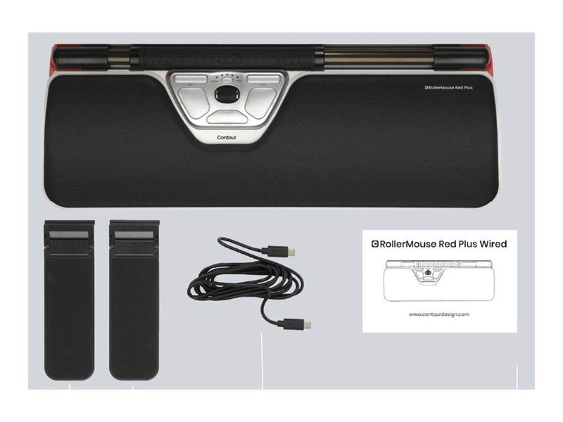 Contour RollerMouse Red Plus - Zentrales Zeigegerät (Silber)