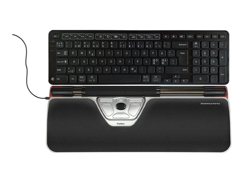 Contour RollerMouse Red Plus - Zentrales Zeigegerät (Silber)