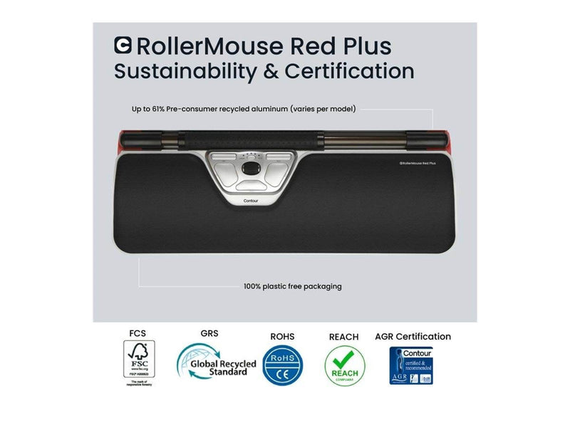 Contour RollerMouse Red Plus Wireless - Tastatur & Maus Set