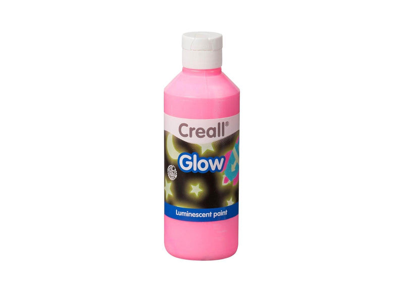 Creall Glow in the Dark Paint Pink 250ml