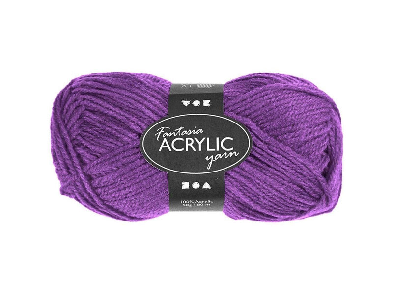 Creativ Company Acrylic yarn Neon - Purple 50gr