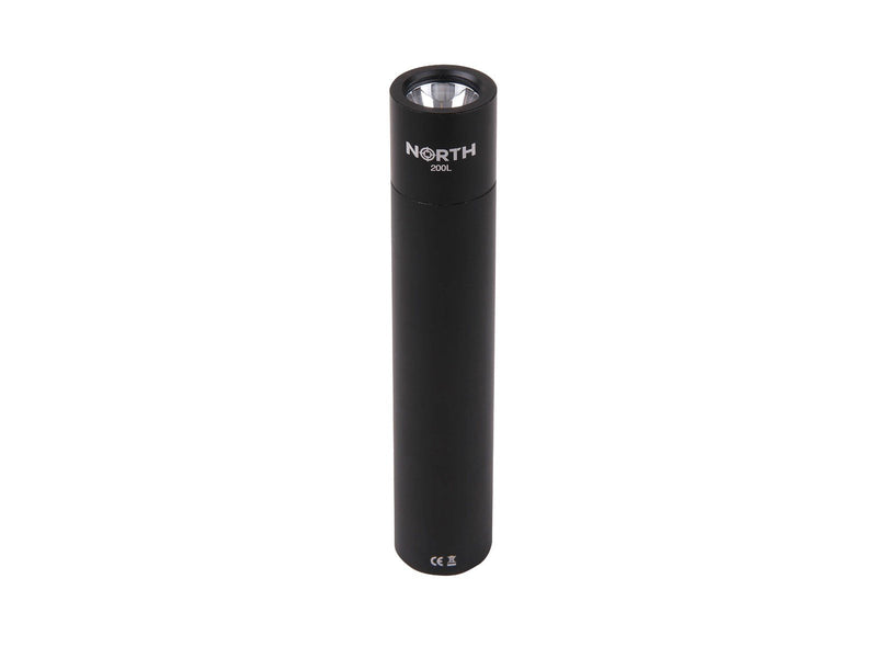 NORTH Flashlight 200 Lumen Black Aluminium 2W 3450Mah