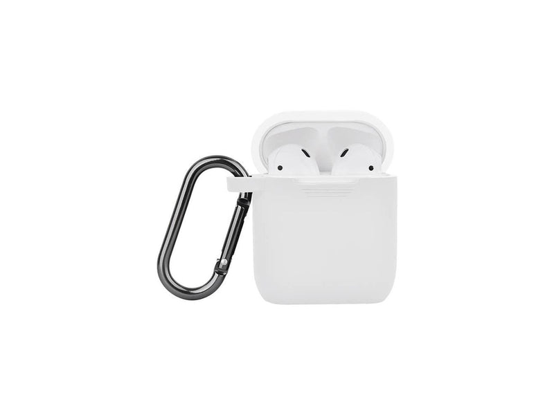 NORTH Airpods Protective Case Silicone Carabiner White