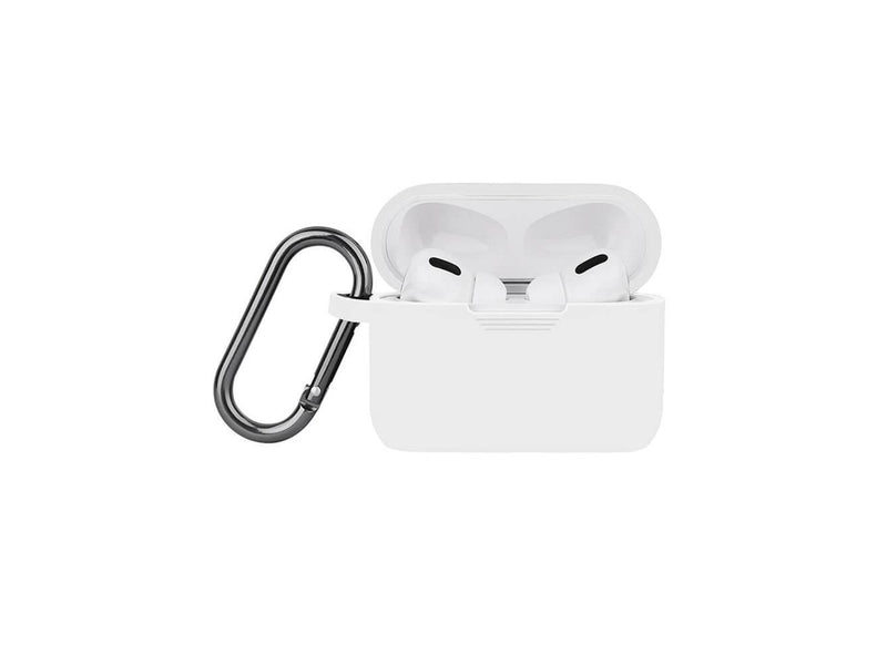NORTH Airpods Pro Protective Case Silicone Carabiner White
