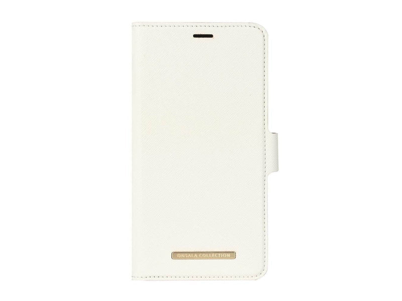 ONSALA Mobile Wallet Saffiano White iPhoneXs Max