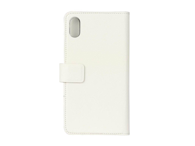 ONSALA Mobile Wallet Saffiano White iPhoneXs Max