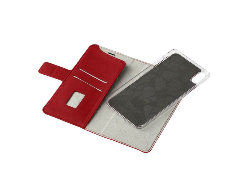ONSALA Mobile Wallet Saffiano Red iPhoneXs Max