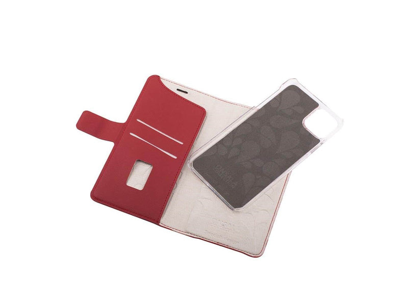 ONSALA Wallet Case Saffiano Red - iPhone 11 Pro Max