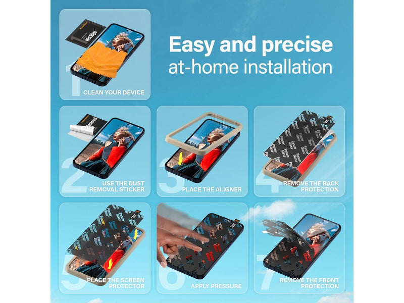 PanzerGlass Screen Protector Samsung Galaxy A55 5G | Ultra-Wide Fit w. EasyAligner