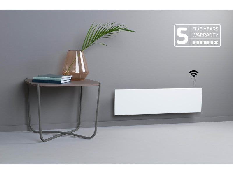 Adax Neo Skirting Electric radiator with WiFi 1200W 230V 210x1583 mm White