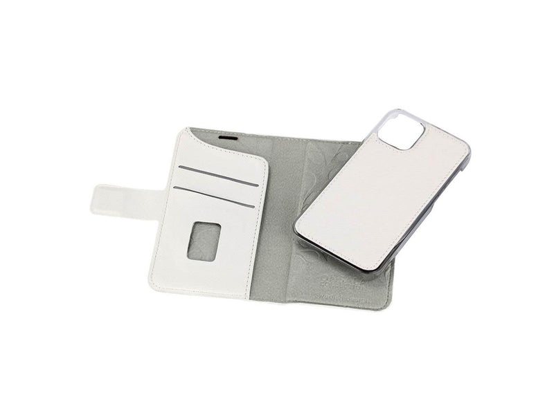 ONSALA Wallet Case iPhone 12 Mini Saffiano White
