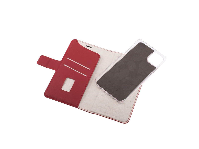 ONSALA Wallet Case iPhone 12 Mini Saffiano Red