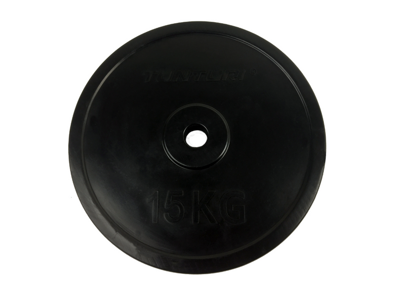 Tunturi Rubber Weightplate 15 kg Ø30