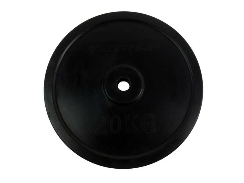 Tunturi Rubber Weightplate 20 kg Ø30
