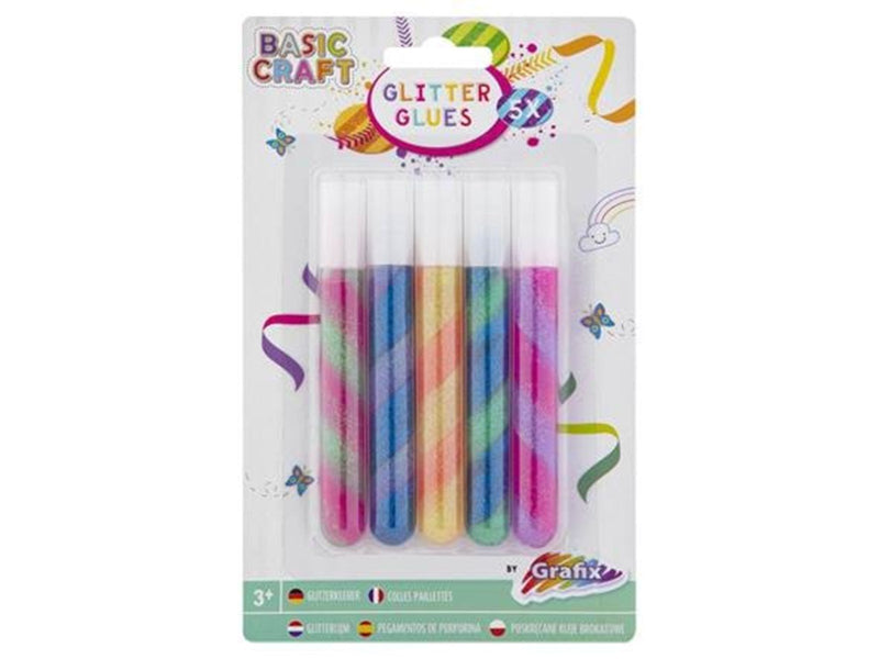 Creative Craft Group Twisted Glitter Glue 5pcs.