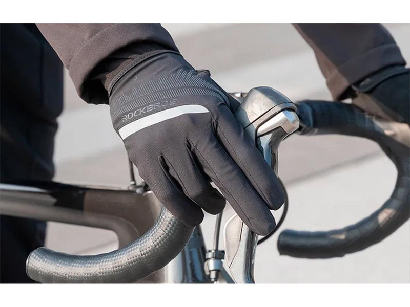 Rockbros Bicycle full gloves  size: M S247-1 (black)
