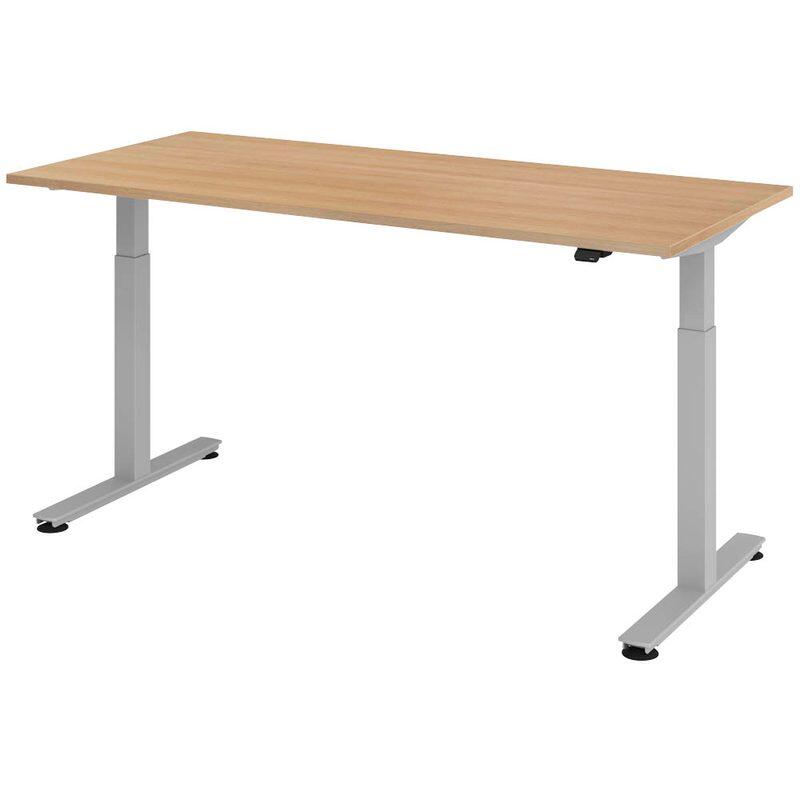 HAMMERBACHER elektrisch höhenverstellbarer Schreibtisch VXMST19/E/S eiche