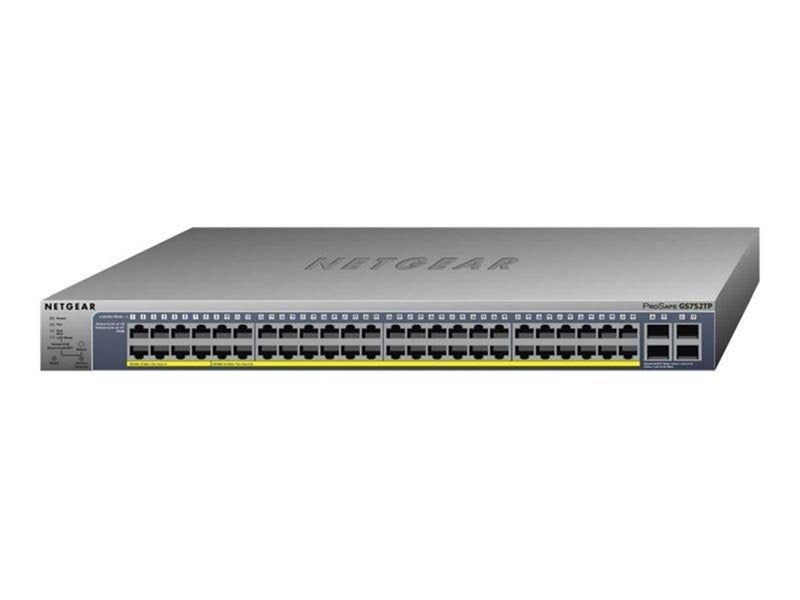 Netgear Smart GS752TP - switch - 48 ports - smart - rack-mountable