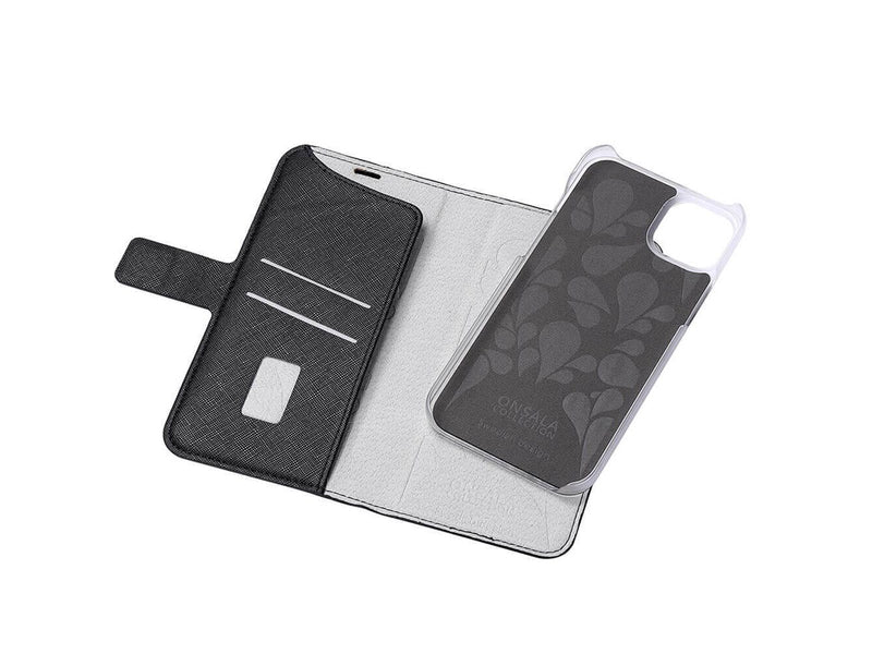 ONSALA Wallet Case Eco Midnight Black - iPhone 14 Plus