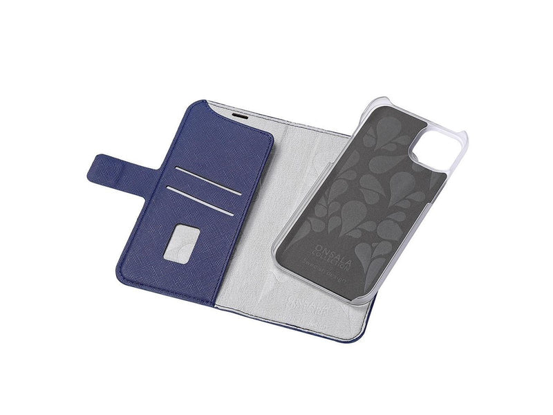ONSALA Wallet Case Eco Navy Blue - iPhone 14 Plus